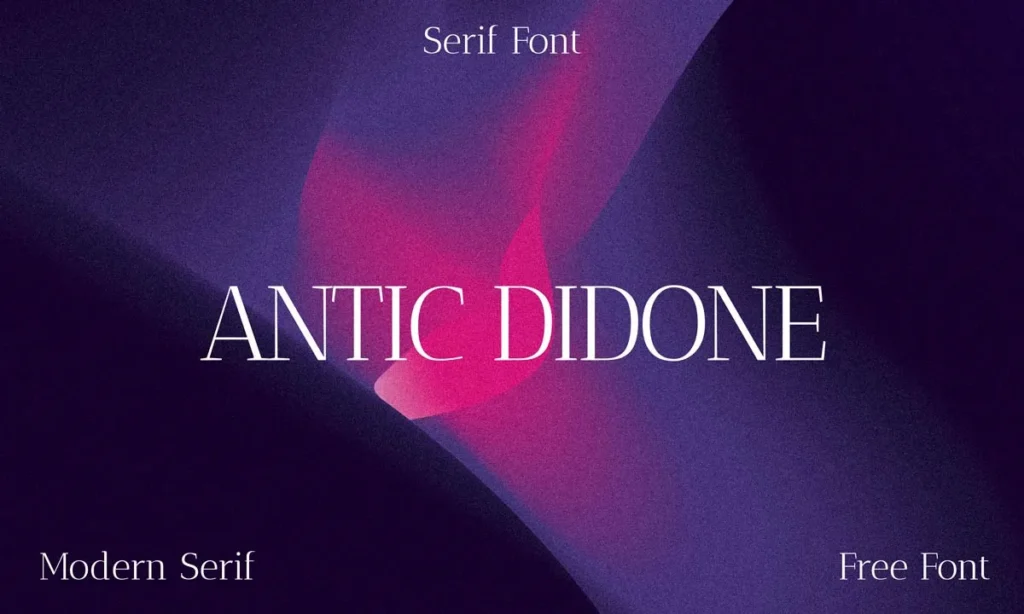 Antic Didone Serif Font