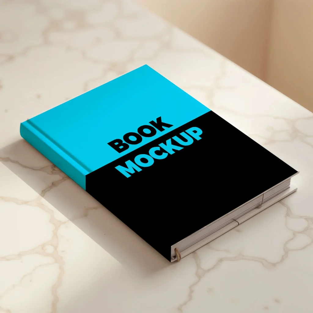 
									Paperback book mockup