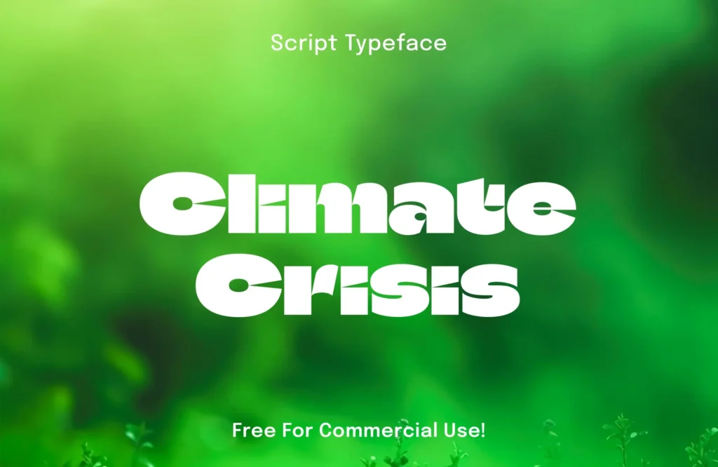 Climate Crisis – Free Bold Display Font