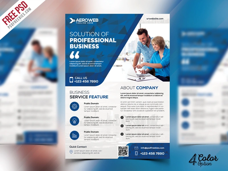 
									Free Corporate Flyers PSD Bundle