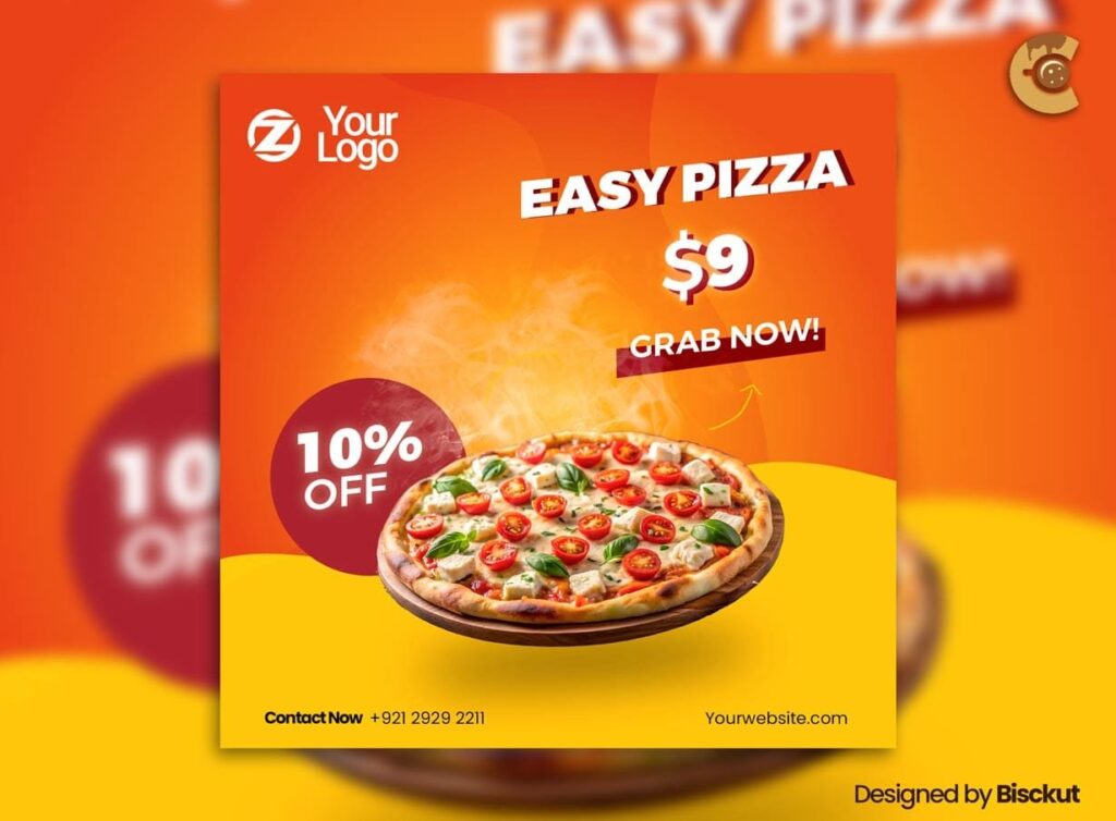 
									Free restaurant promotional flyer