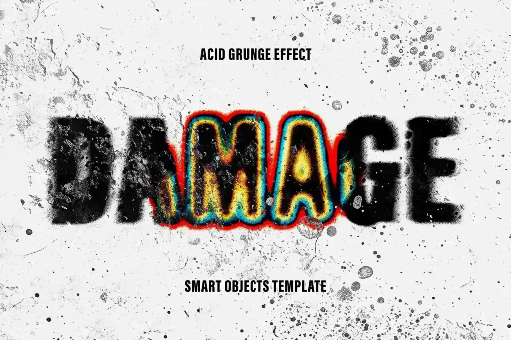 
									Free Acid Grunge Text Effect