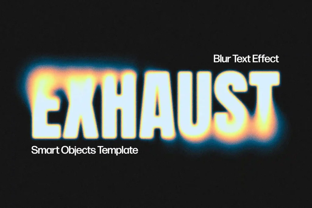 
									Free Exhaust Blur Text Effect