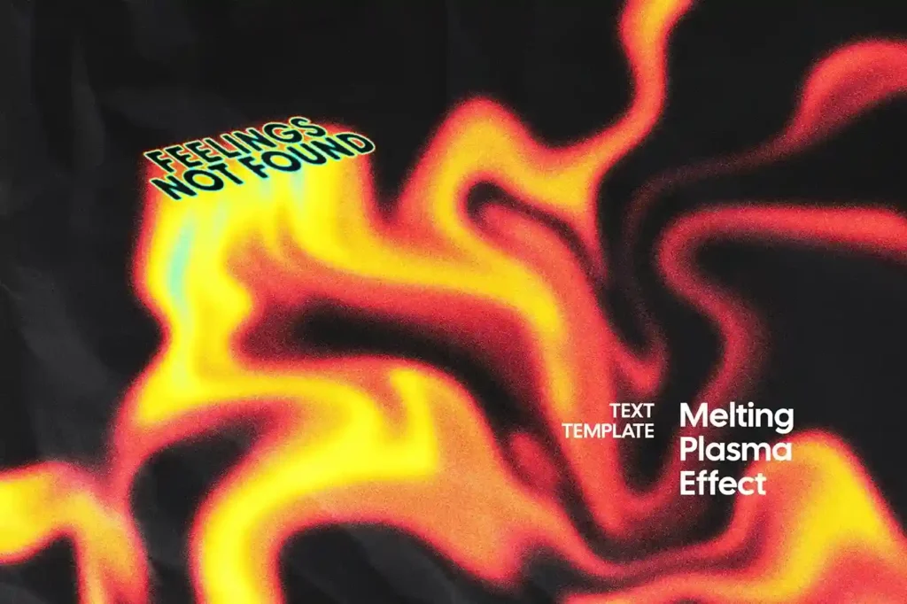 Free Melting Plasma Text Effect PSD