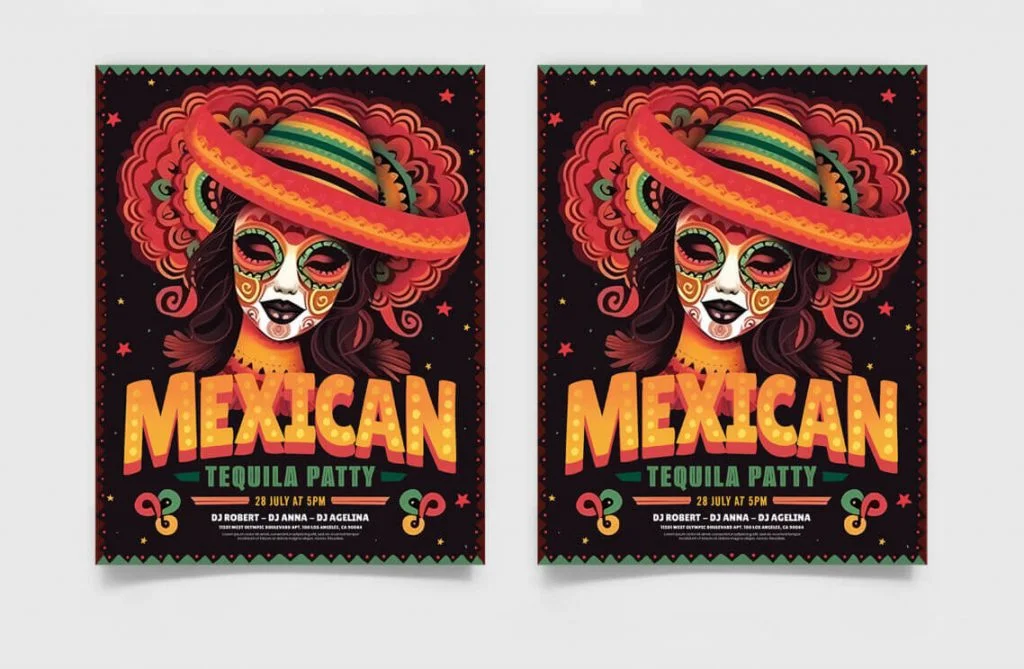 
									Free Mexican Flyer Template PSD