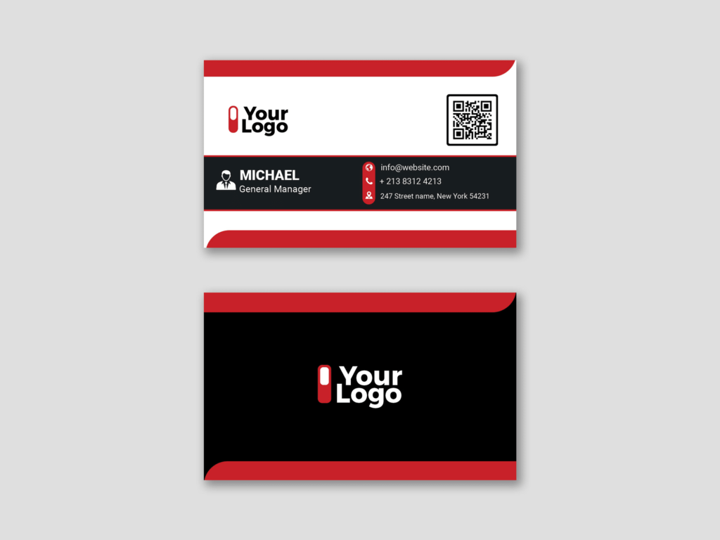
									Free Minimal Corporate Visiting Card Template