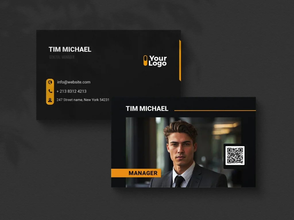 
									Free Personal Business Card Template PSD