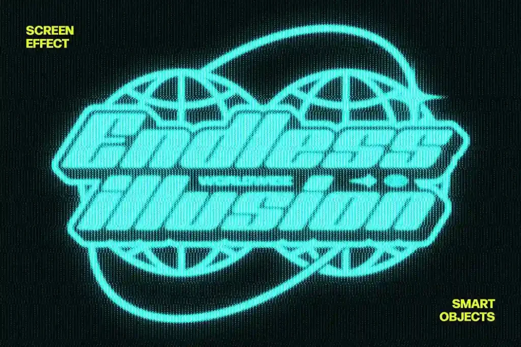 Free Pixelated CRT Screen Text Effect
