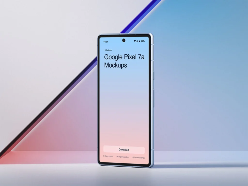 
									Free Google Pixel Android Mobile Mockup