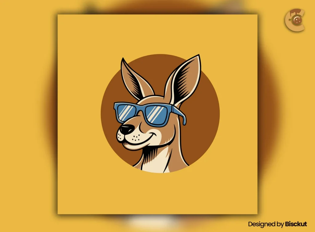 
									Free Kangaroo Logo Template – Vector Mascot