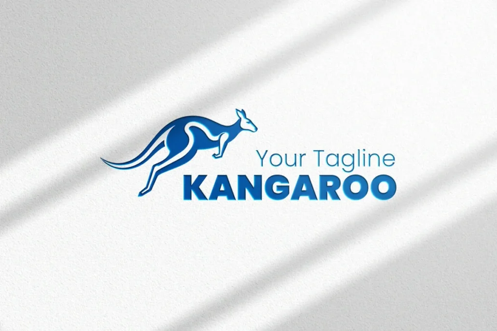 
									Free Kangaroo logo template