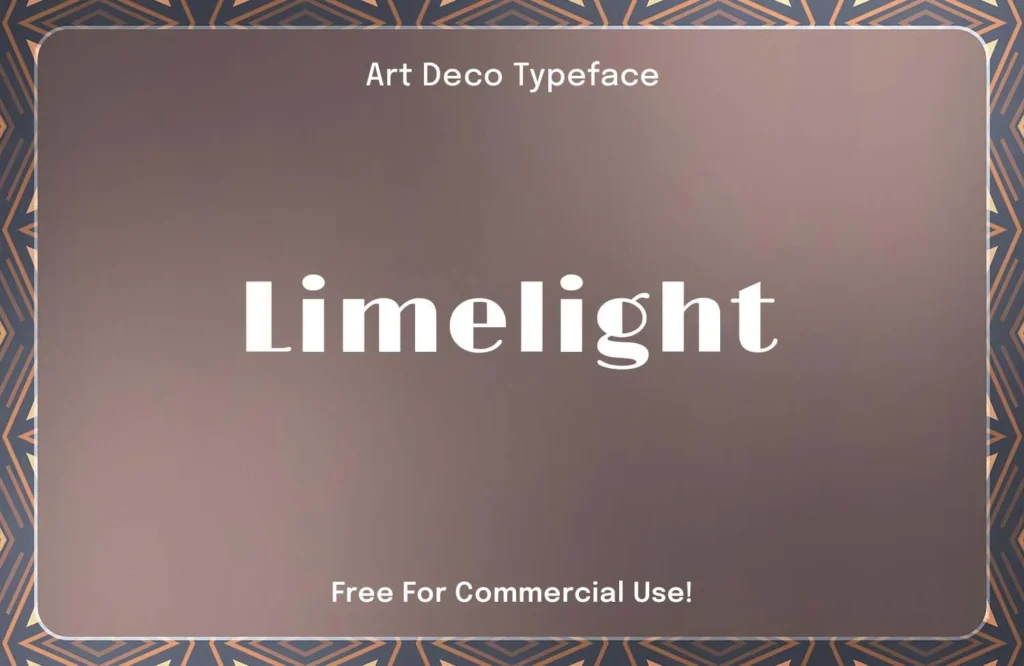 Limelight – Free Art Deco Font
