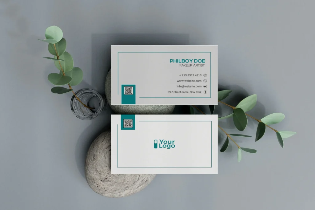 Free Minimalistic Visiting Card Template PSD