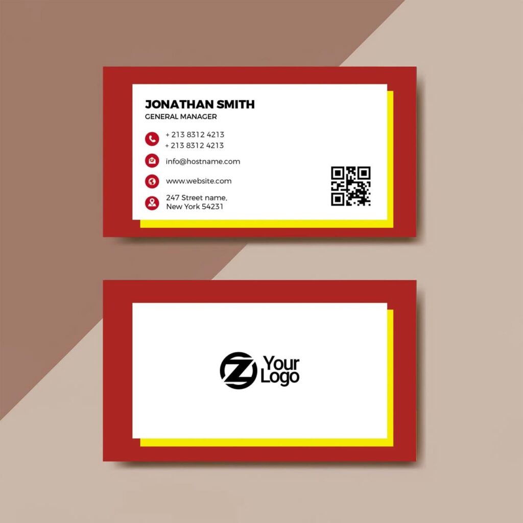 
									Free Modern Retro Business Card Template