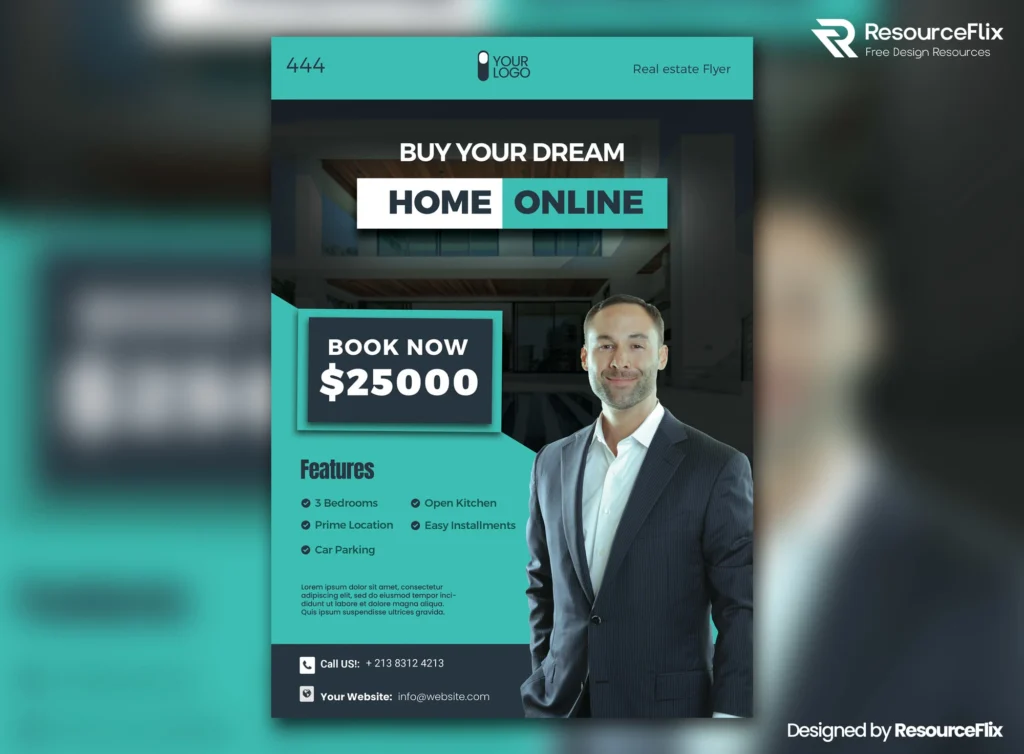 Free Real Estate Agent Flyer PSD Template