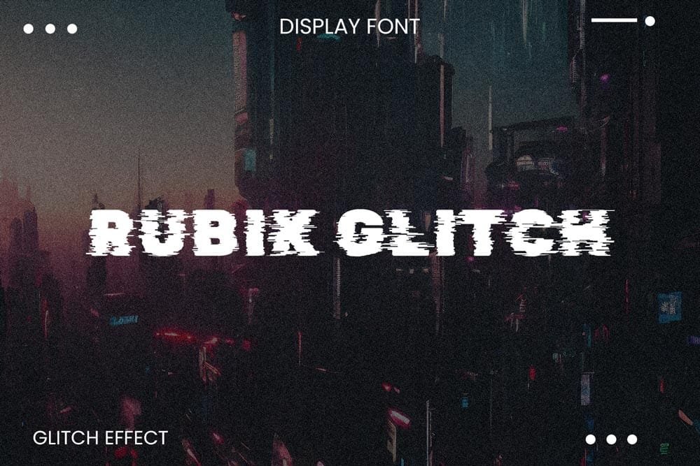
									Rubik Glitch Font