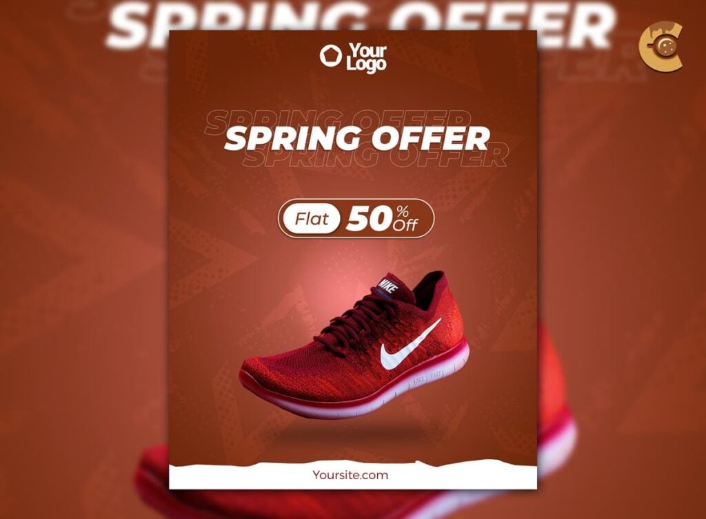 
									Free Footwear Flyer Template PSD