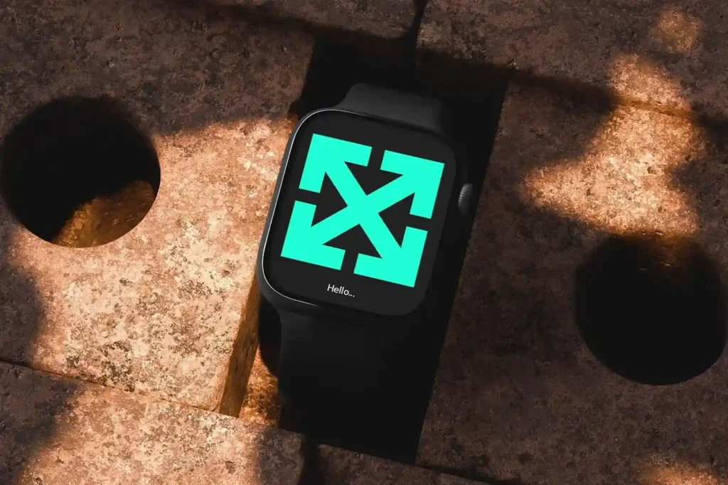 
									The Free Urban Brick Apple Watch Mockup