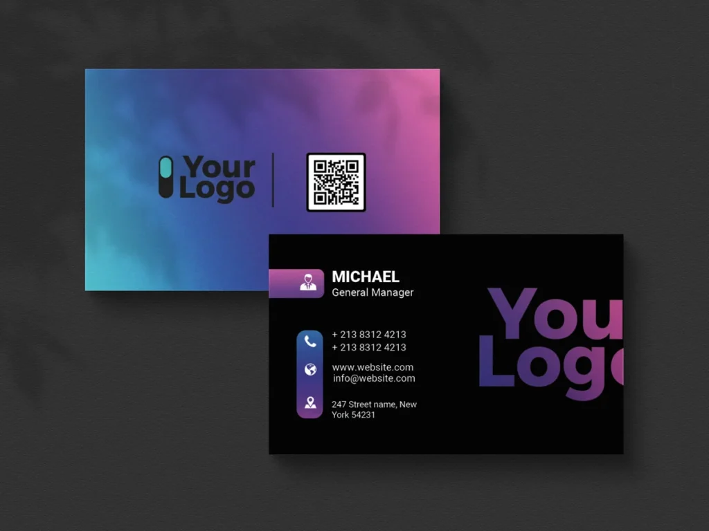 
									Free Trending Business Card PSD Template