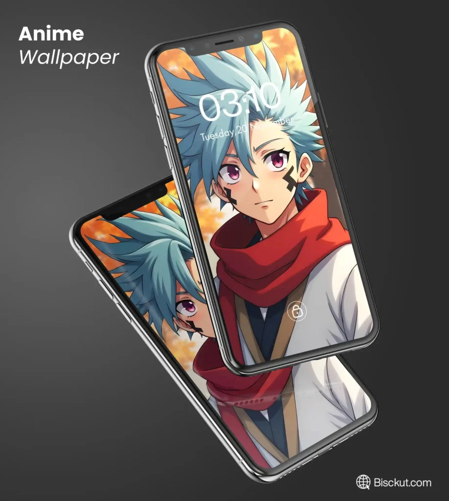 
									4k Blue Hair Anime Boy iPhone Wallpaper