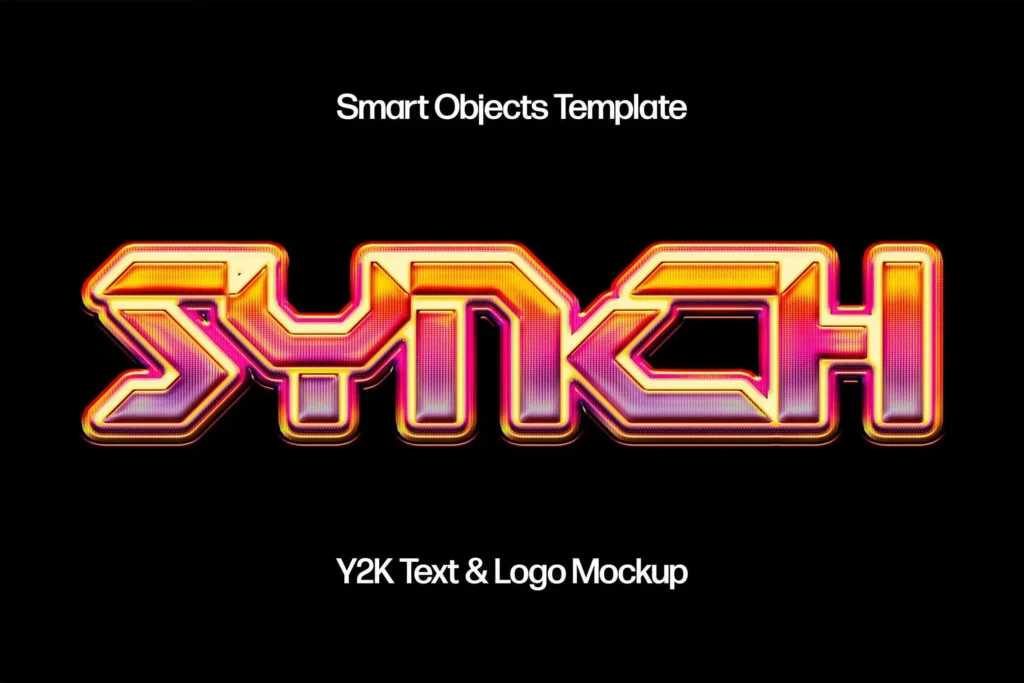 
									Free Y2K Chrome Effect