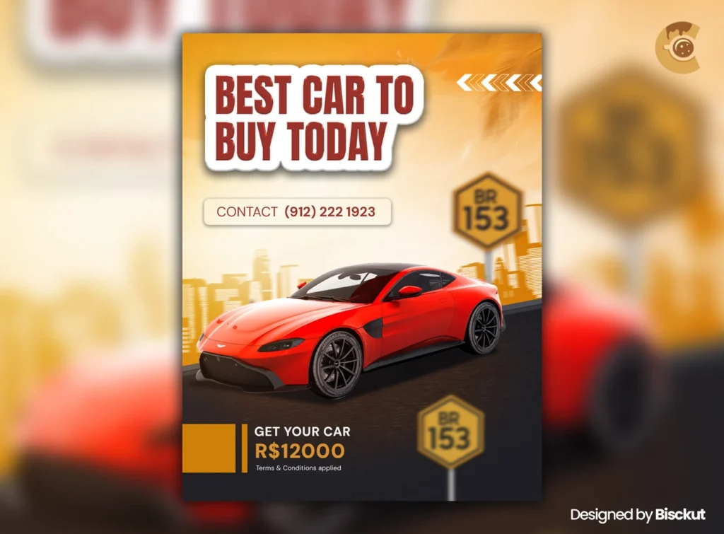 
									Free Car Flyer Template