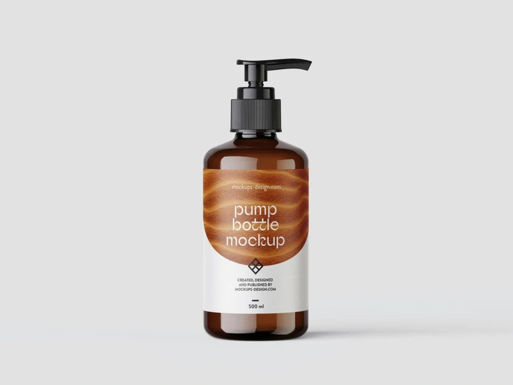 
									Free Cosmetic Pump Bottle Mockup
