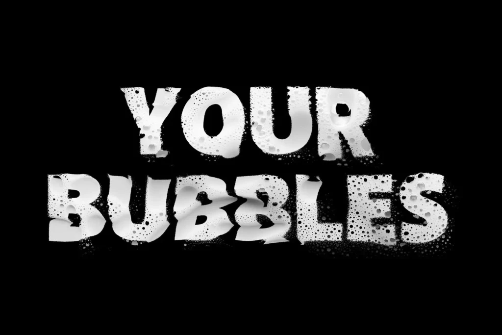 
									Free Distort Bubble Text Effect!