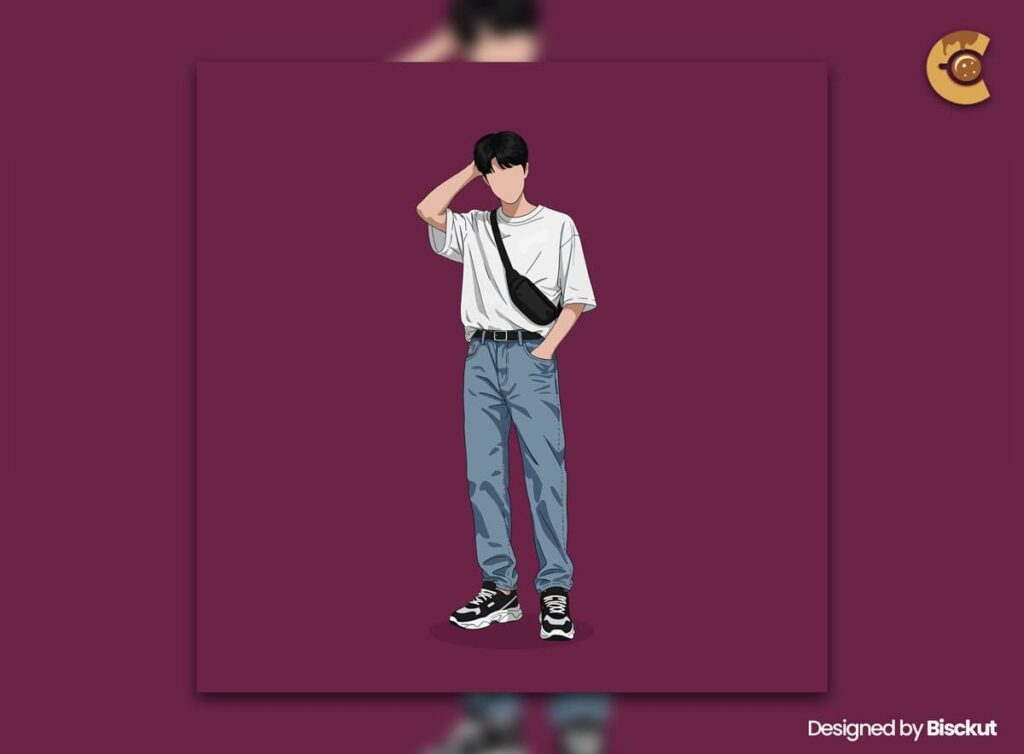 Free fashion male vector illustration