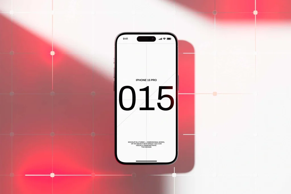 
									Free Realistic iPhone 15 Mockup