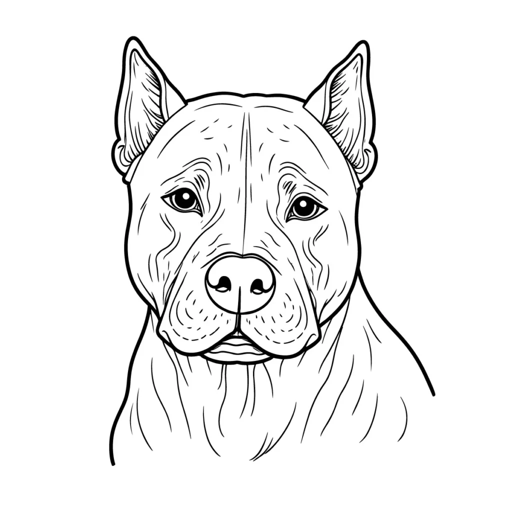
									Pitbull Logo Line Art: Bold and Customizable Design for Dog Brands