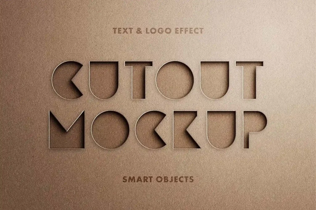 
									Cutout Minimal Logo Mockup – Showcase Your Design with Elegance