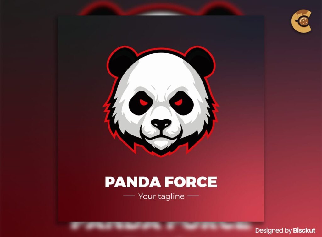 
									Free Panda Mascot Logo for Esports
