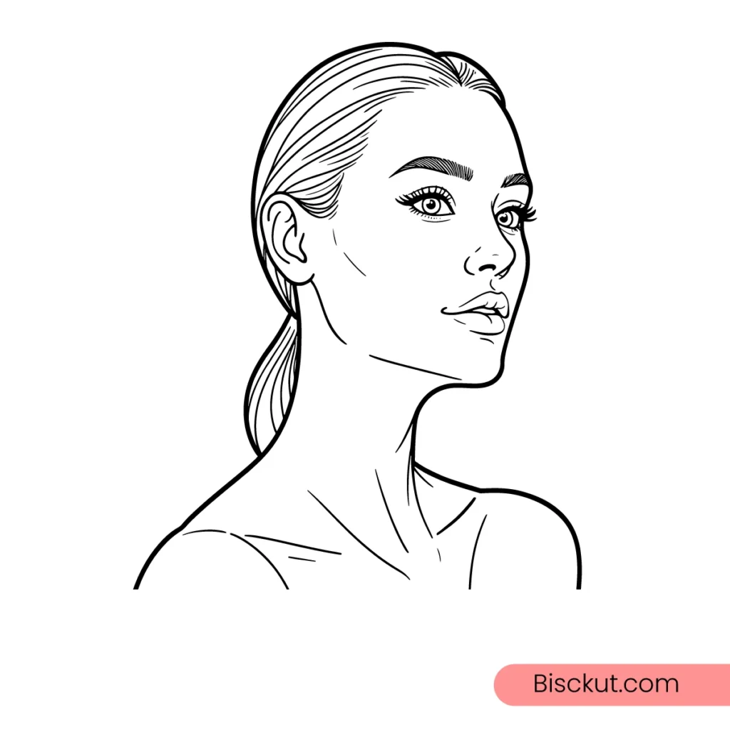 
									Elegant Salon Female Line Art for Branding