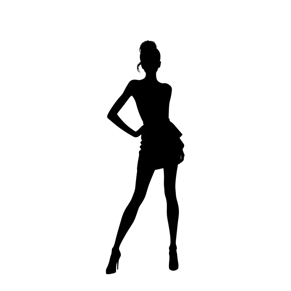 Silhouette Woman Art – Elegant Fashion Design