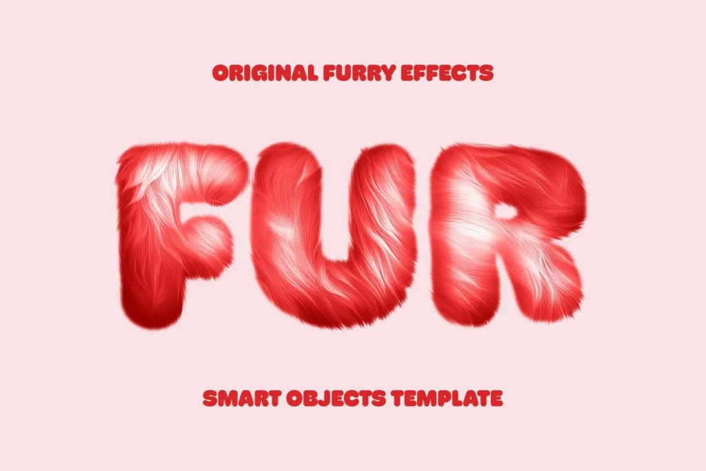 
									Free Soft Furry Text Effect