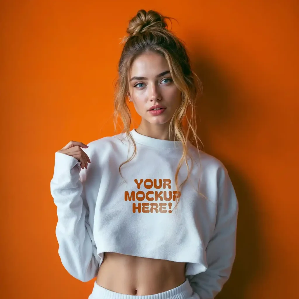Cropped Jumper Mockup – High quality PSD