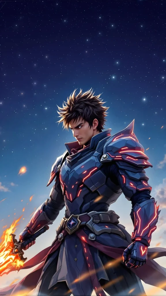 
									Futuristic Warrior Anime iPhone Wallpaper