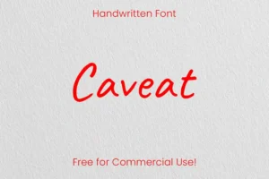 Caveat Handwritten Font – Playful, Sincere & Natural Typography