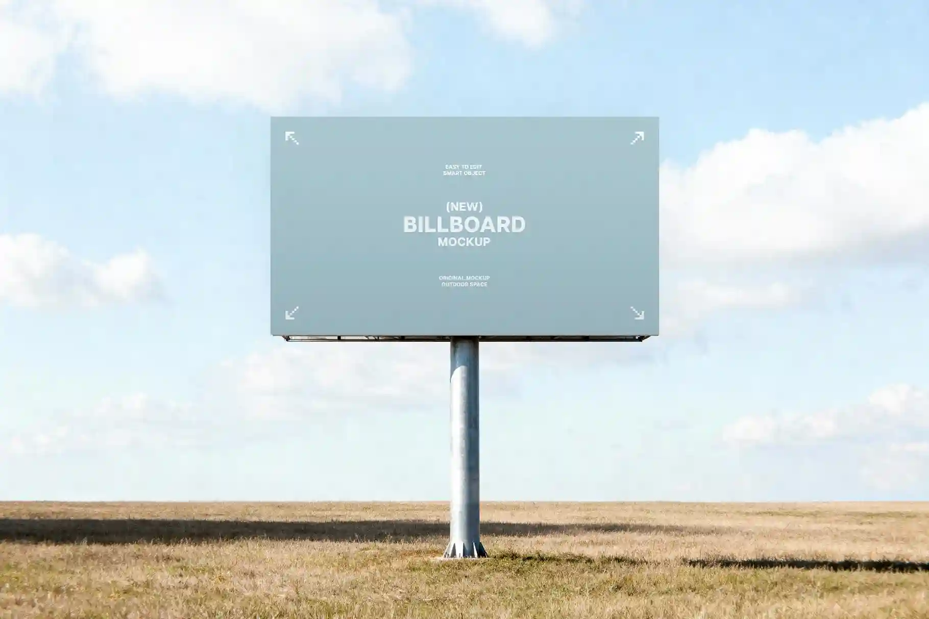 Free Country Side’s Field Billboard Mockup PSD