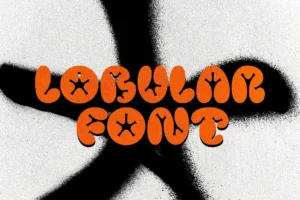 Lobular Display Font – Bubbly Graffiti Style Typography