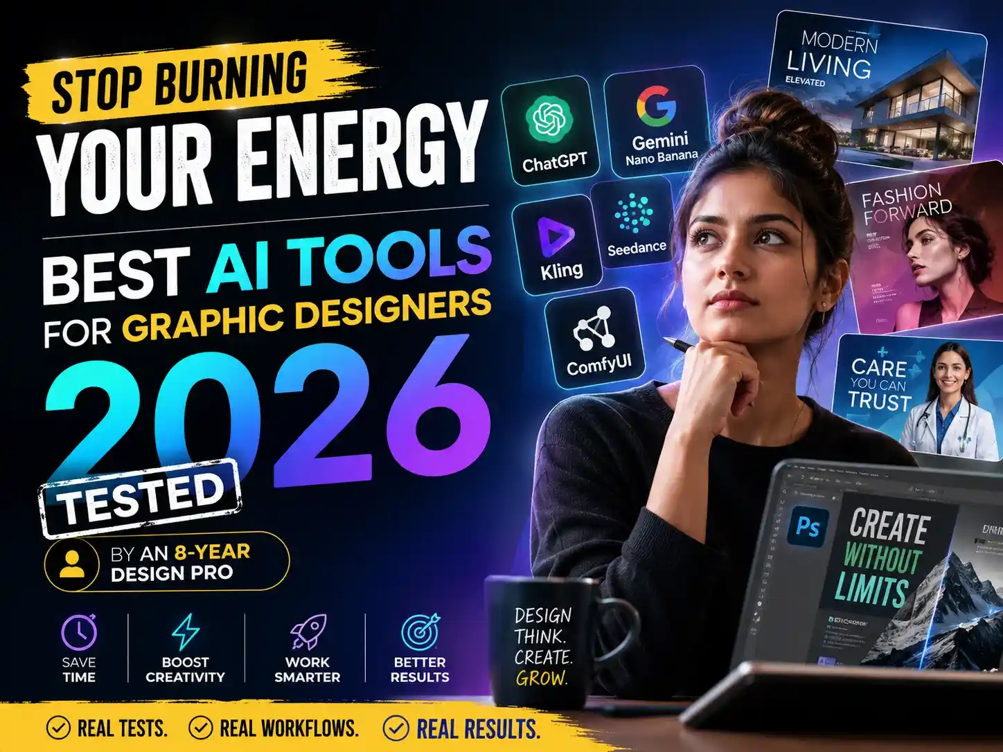 Best AI Tools for Graphic Designers in 2026 (That Actually Save You Time)