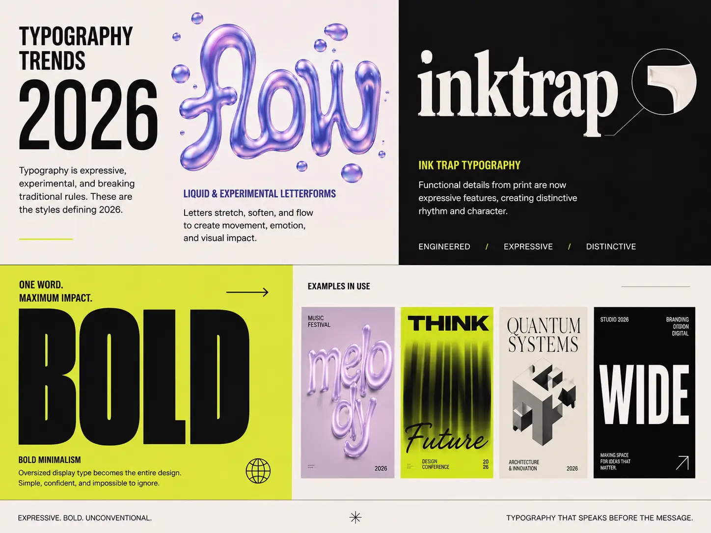 3. Typography Breaking All the Rules
