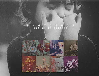 Set of 14 Vintage Actions — DeviantArt (by Yeonseb)