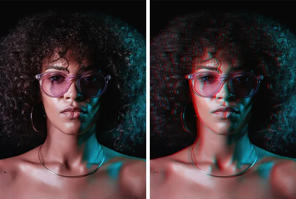 VHS Glitch Effect